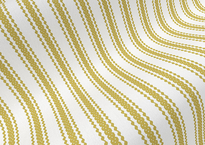 Lace Stripes, Saffron - Roman Blind - Image 4